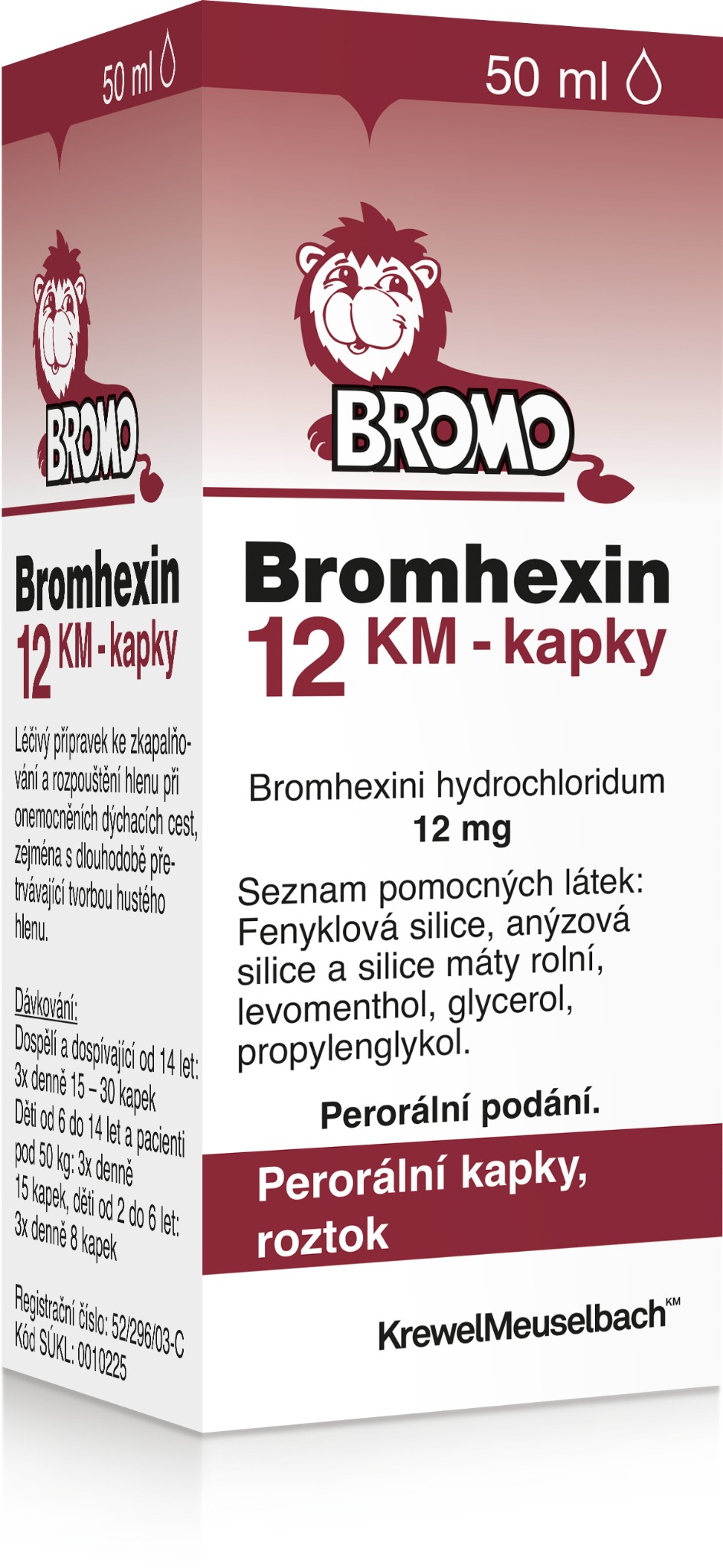 Bromhexin KM 12 mg/ml kapky 50 ml