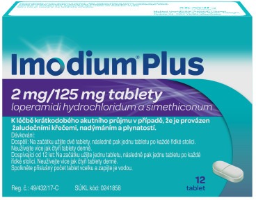 Imodium Plus 2mg/125mg tablety