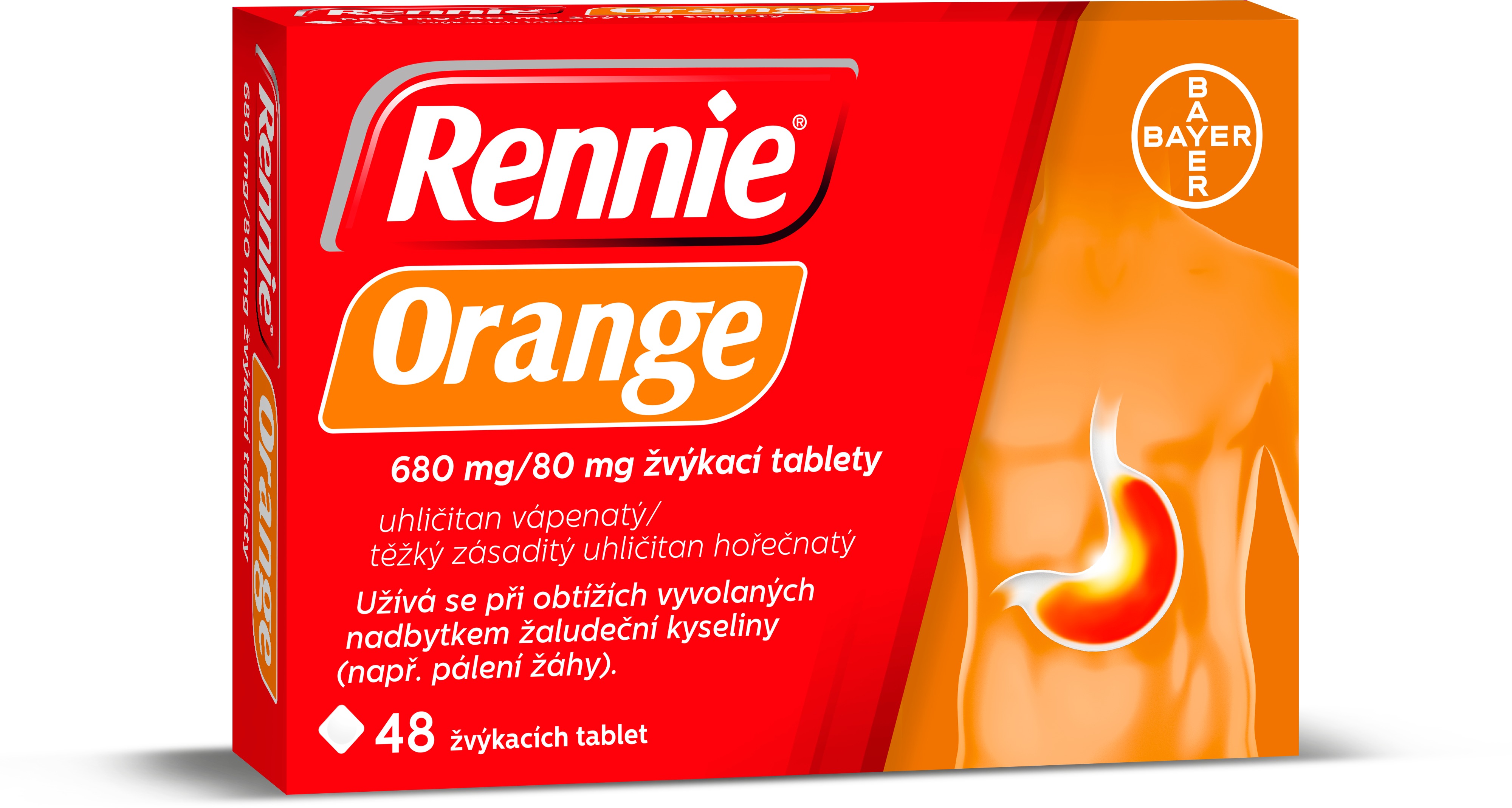 Rennie Orange 680 mg/80 mg 48 tablet