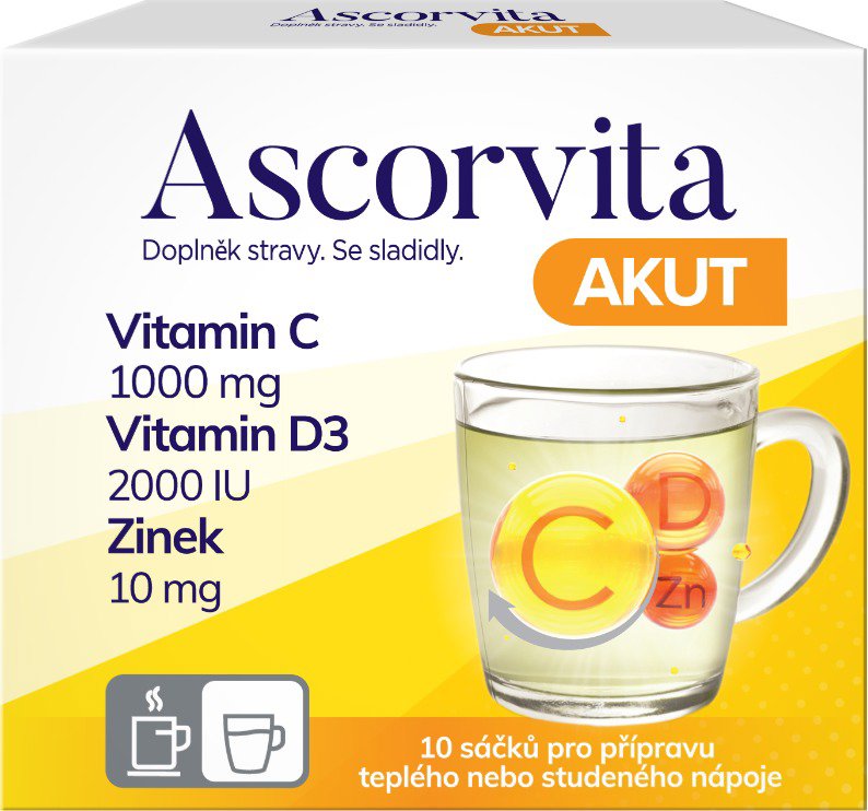 Ascorvita Akut nápoj 10 × 3g