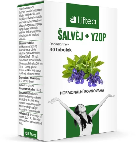 Liftea šalvěj + yzop 30 tobolek