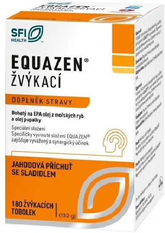EQUAZEN 180 žvýkacích tablet s jahodovou příchutí