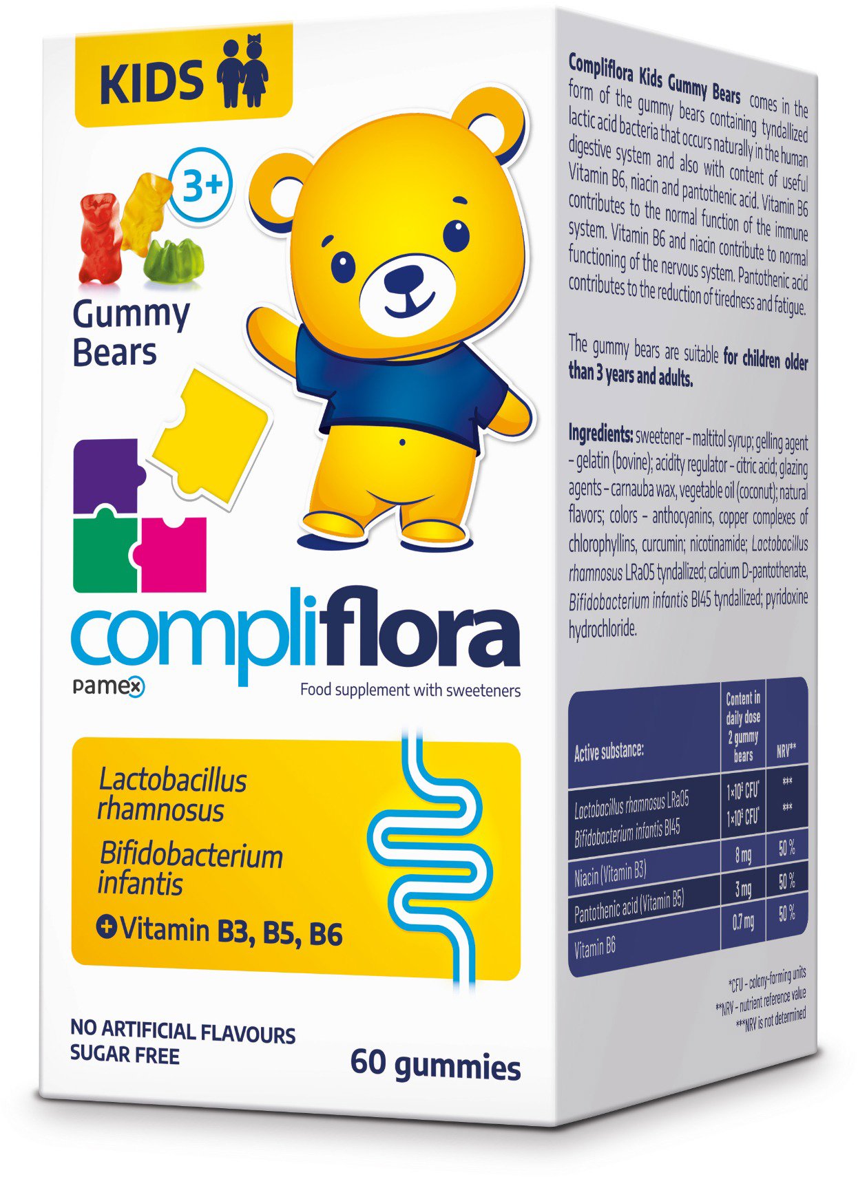Compliflora Kids želatinoví medvídci 60 ks