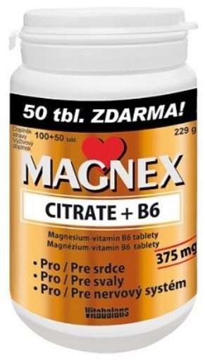 Magnex citrate 375 mg + B6 100 + 50 tablet