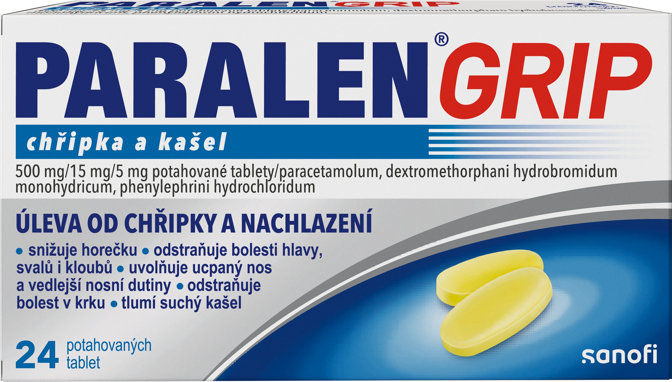 Paralen Grip Chřipka a kašel 24 tablet