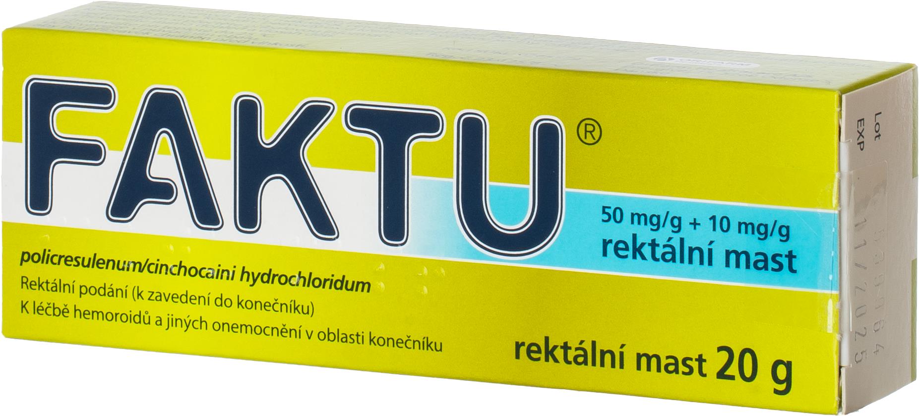 Faktu rektální mast 20 g