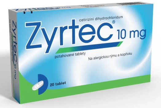 Zyrtec 10 mg 20 tablet