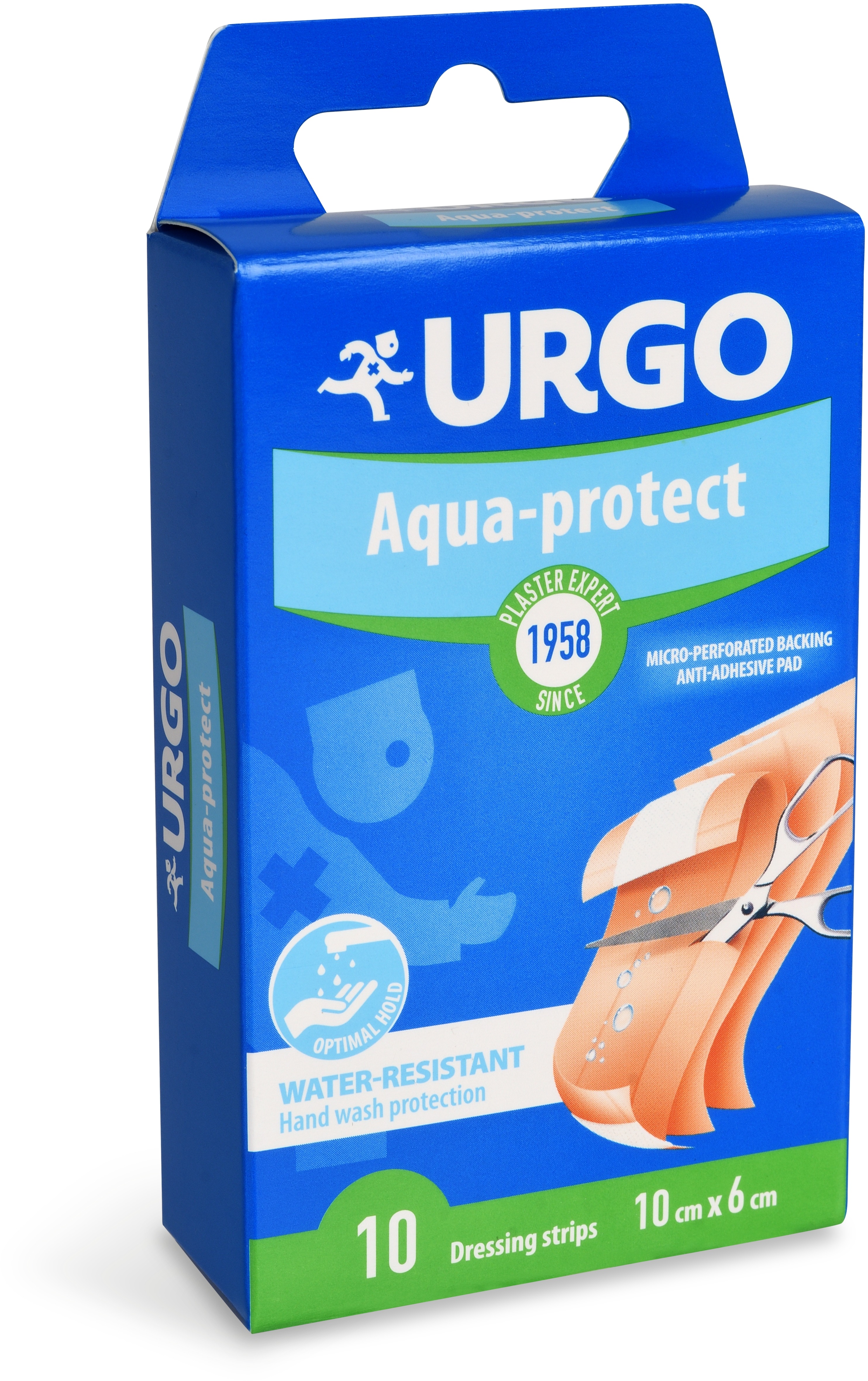 Urgo Aqua Protect omyvatelná náplast 10 × 6 cm 10 ks