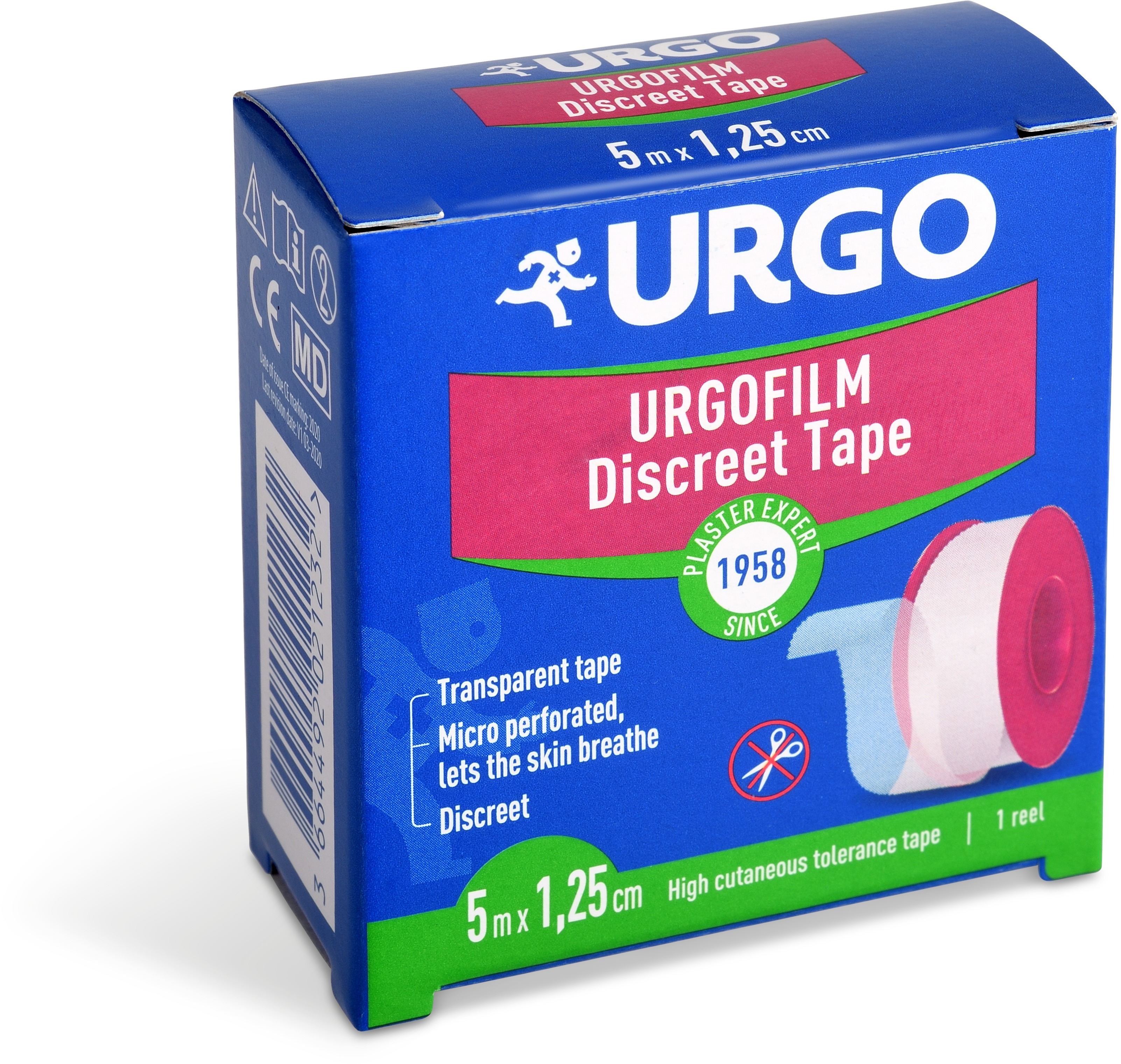 Urgo Film transparentní náplast 1,25 cm × 5 m