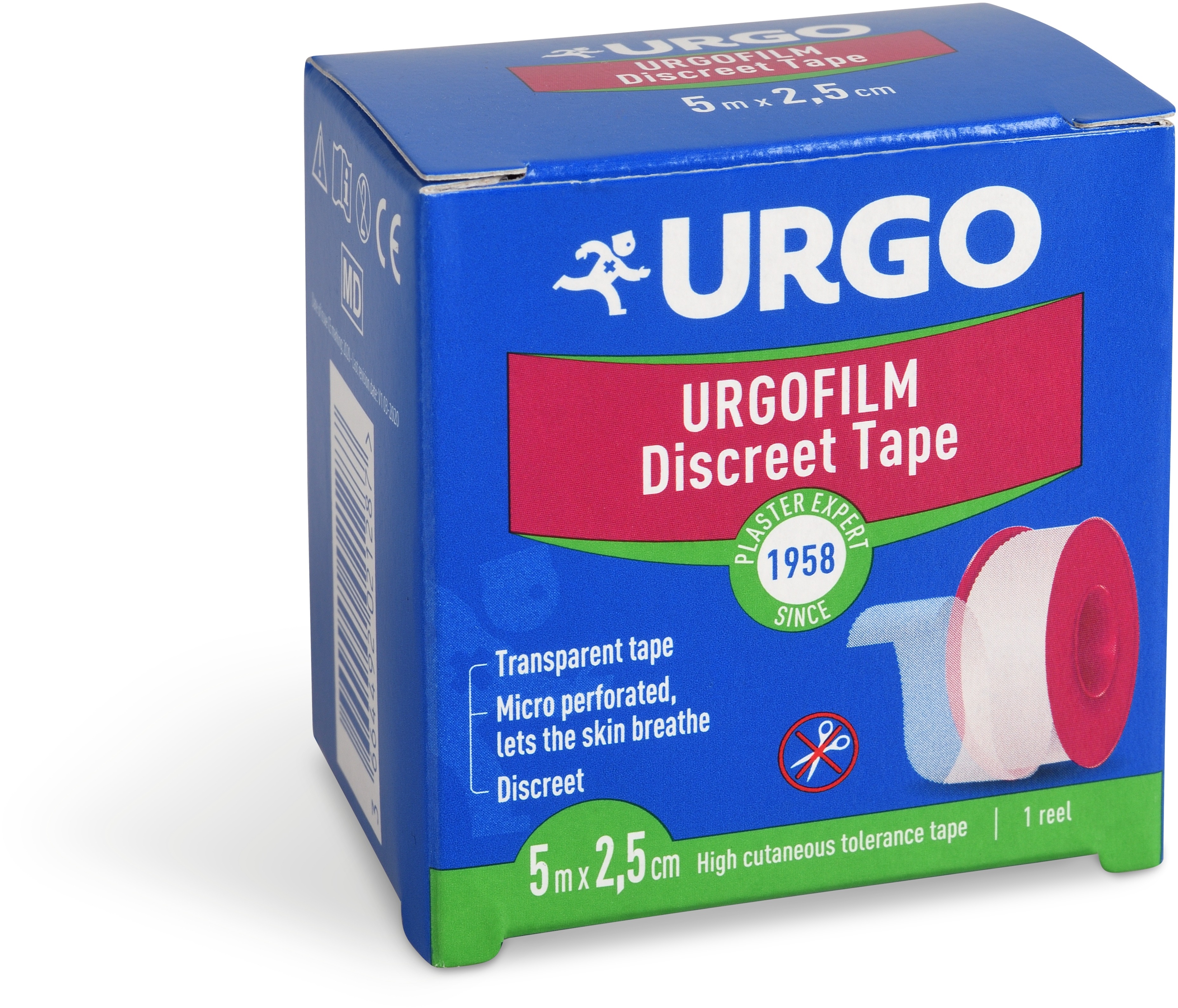 Urgo Film transparentní náplast 2,5 cm × 5 m