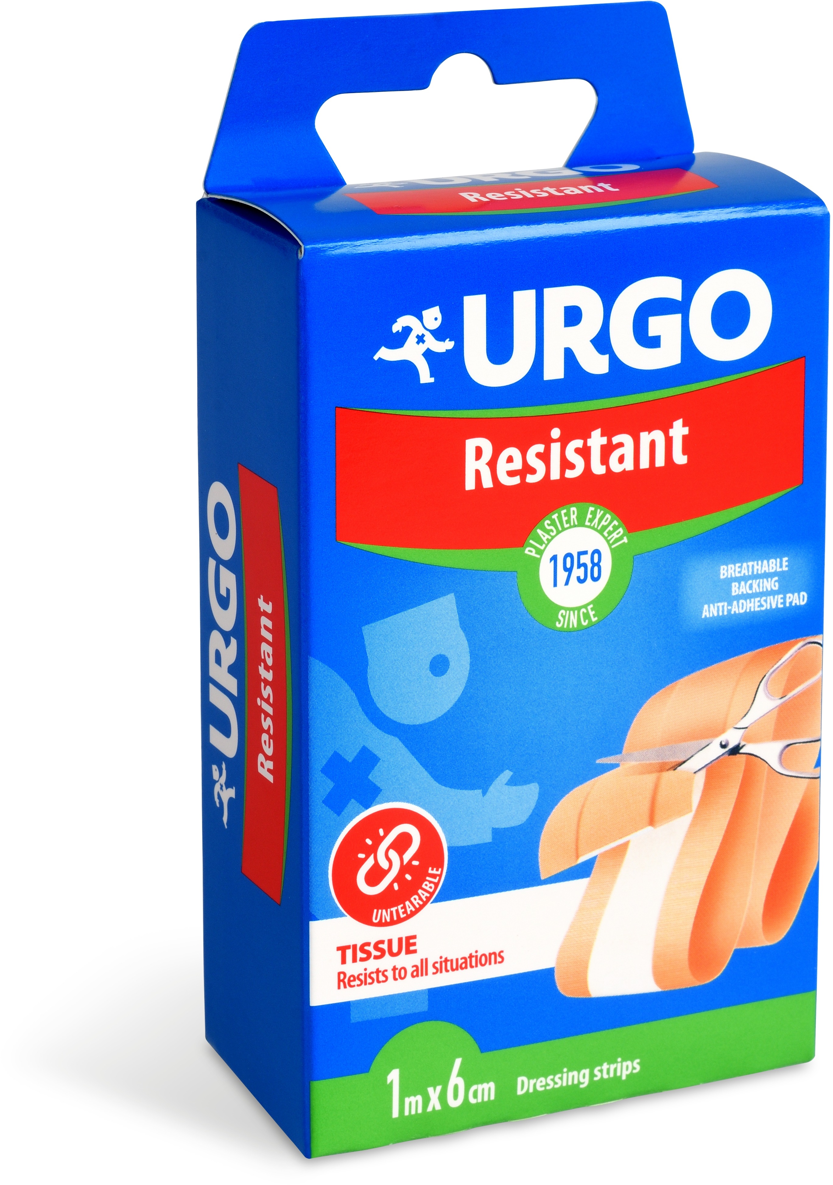 Urgo Resistant odolná náplast 1 m × 6 cm