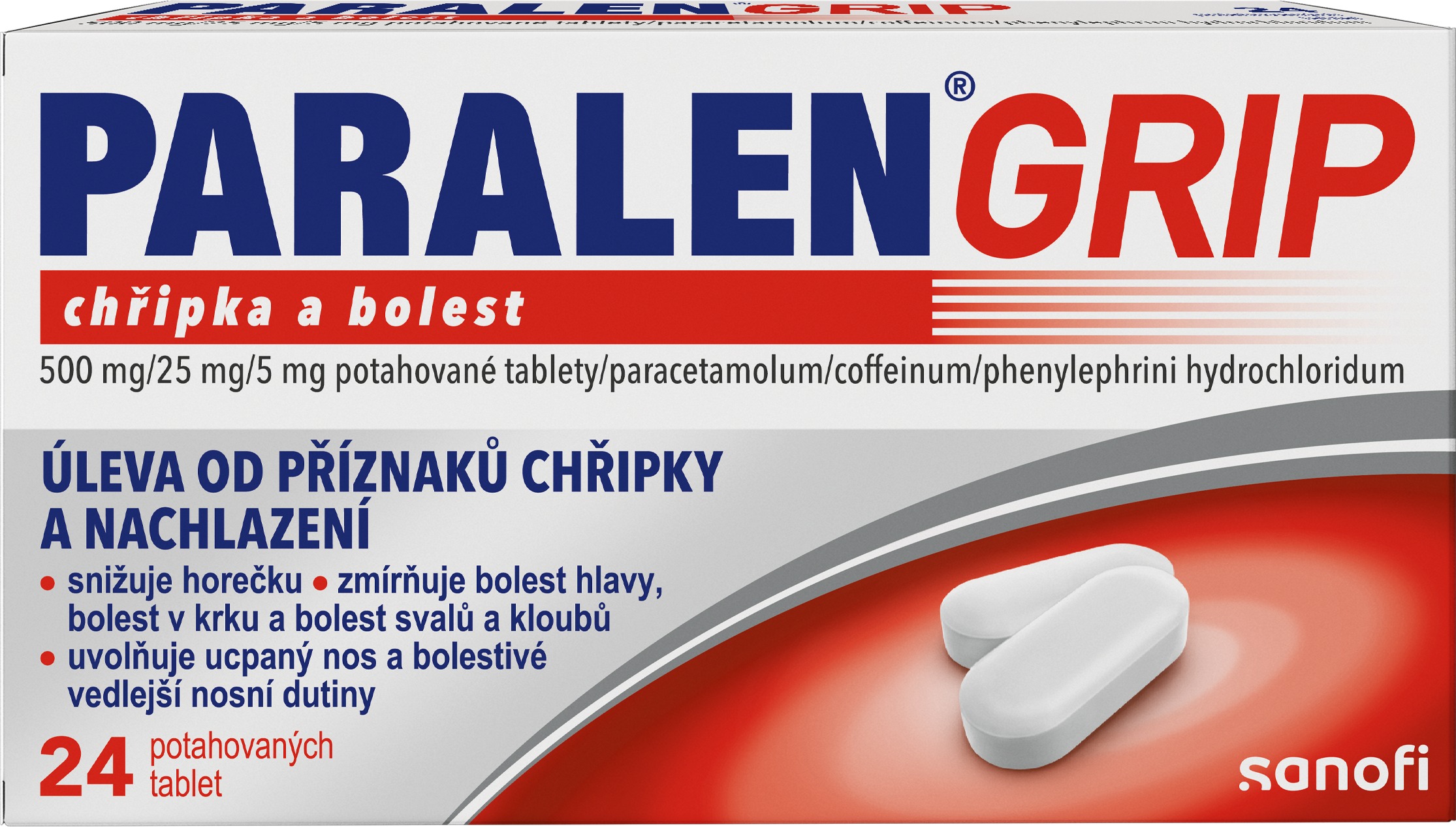 Paralen Grip Chřipka a bolest 24 tablet