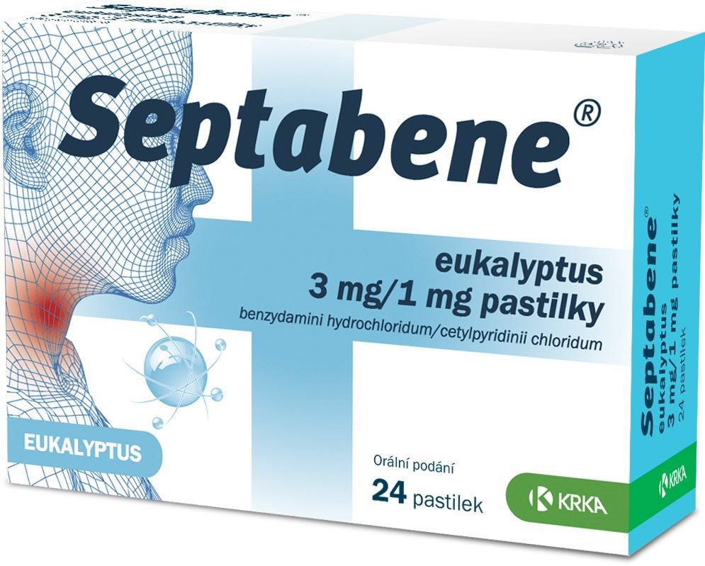 Septabene Eucalyptus 3 mg/1 mg 24 pastilek