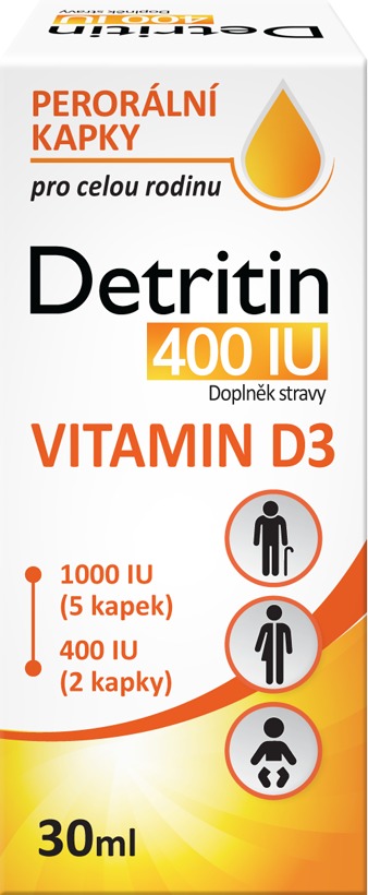 Detritin Vitamin D3 400 IU kapky 30 ml