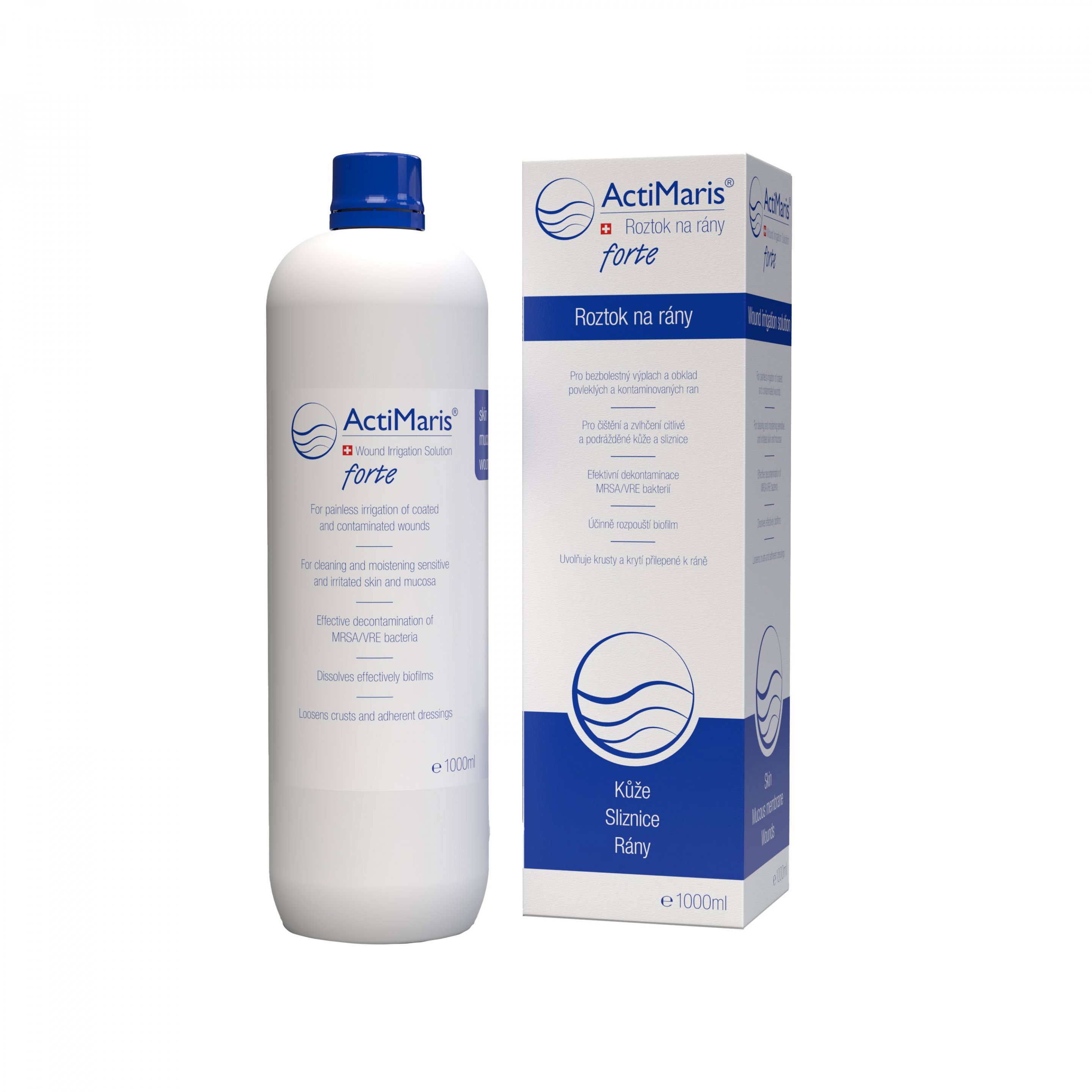 ActiMaris Forte roztok na čištění a hojení ran 1000 ml