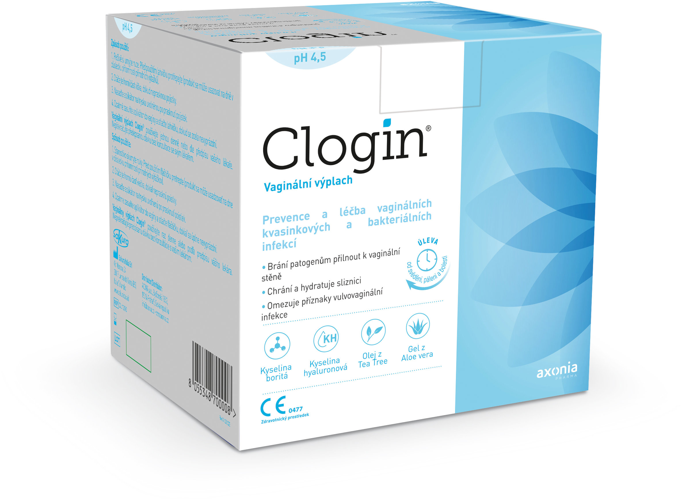 Clogin vaginální výplach 5 × 100 ml