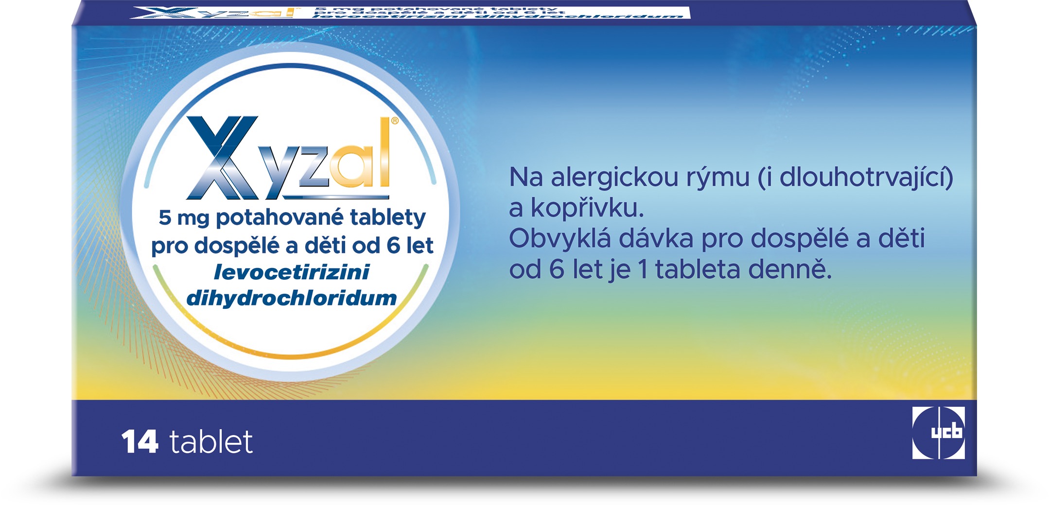 Xyzal 5 mg 14 tablet