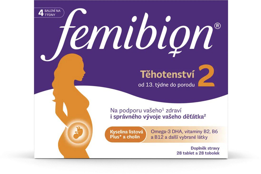 Femibion 2 Těhotenství 28 tablet + 28 tobolek