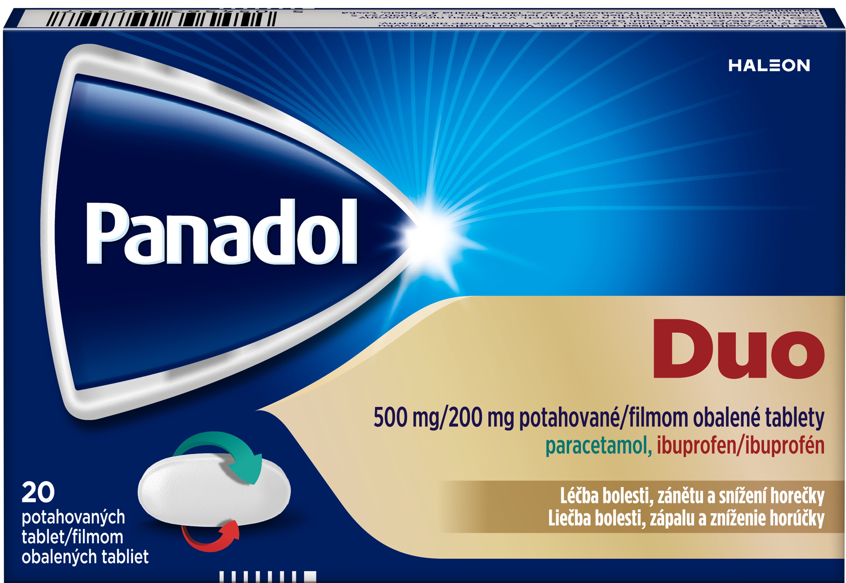 Panadol Duo 500/200 mg 2 × 10 tablet