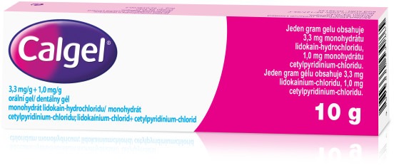 Calgel 3,3 mg/g + 1,0 mg/g dentální gel 10 g