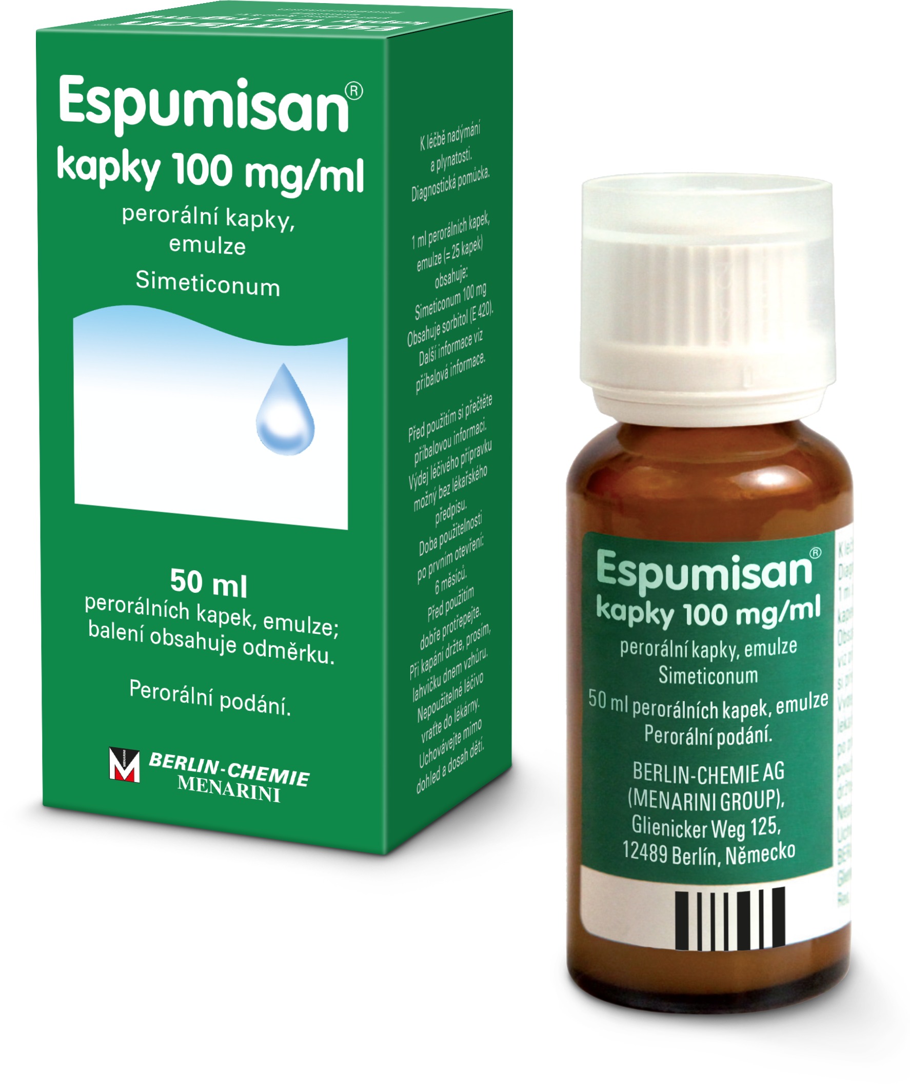 Espumisan 100 mg/ml perorální kapky 50 ml