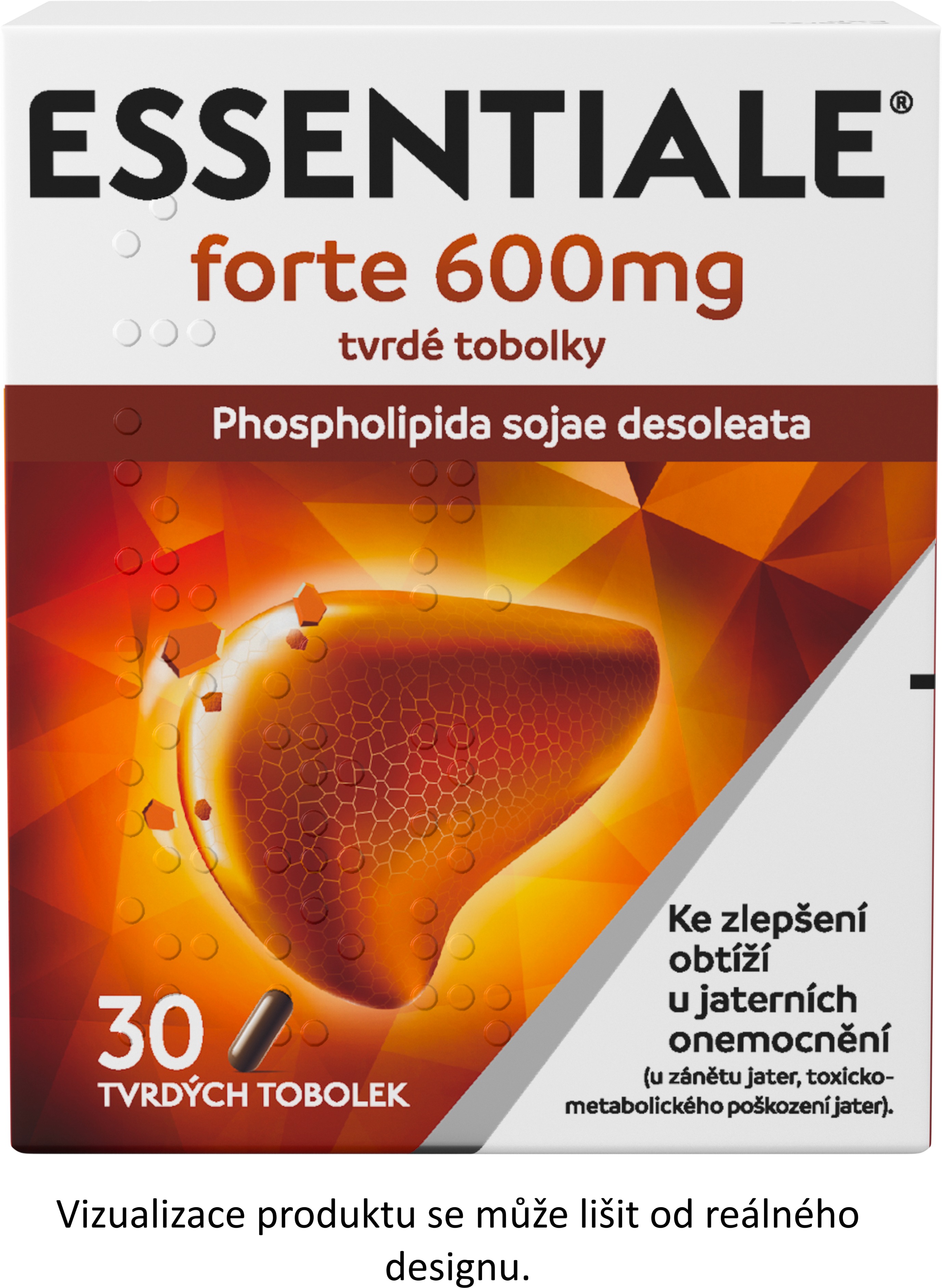 Essentiale forte 600 mg 30 tvrdých tobolek
