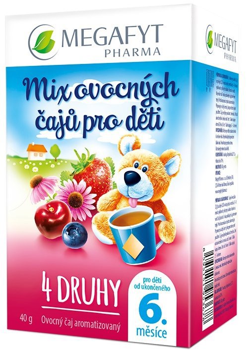 Megafyt Mix ovocných čajů pro děti 20 × 2 g