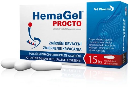 HemaGel Procto 15 ks rektálních čípků II