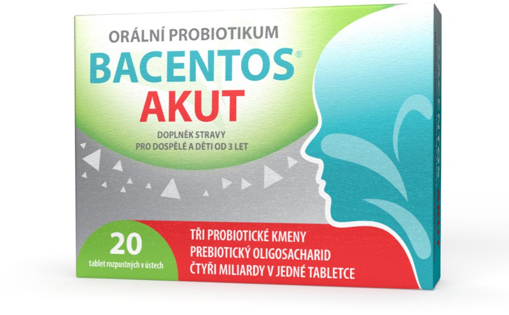 BACENTOS Akut orální probiotikum 20 tablet