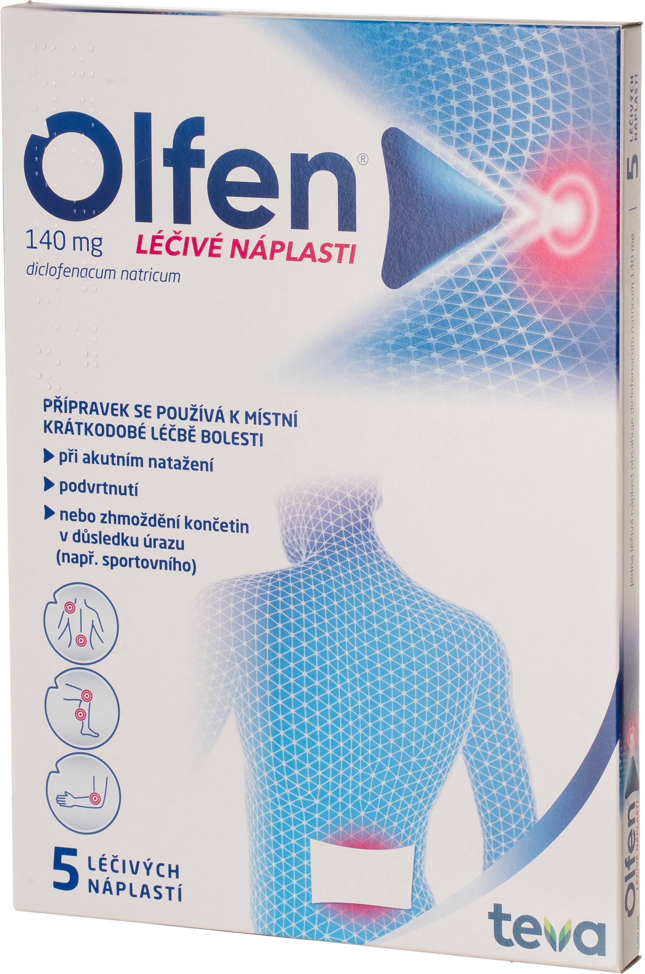 Olfen 140 mg léčivé náplasti 5 ks