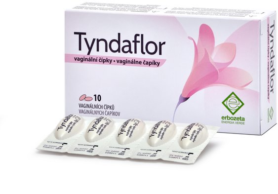 Tyndaflor Vaginální čípky 10 × 2 g