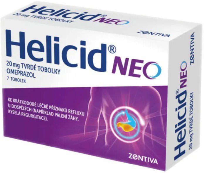 Helicid Neo 20 mg 7 tvrdých tobolek