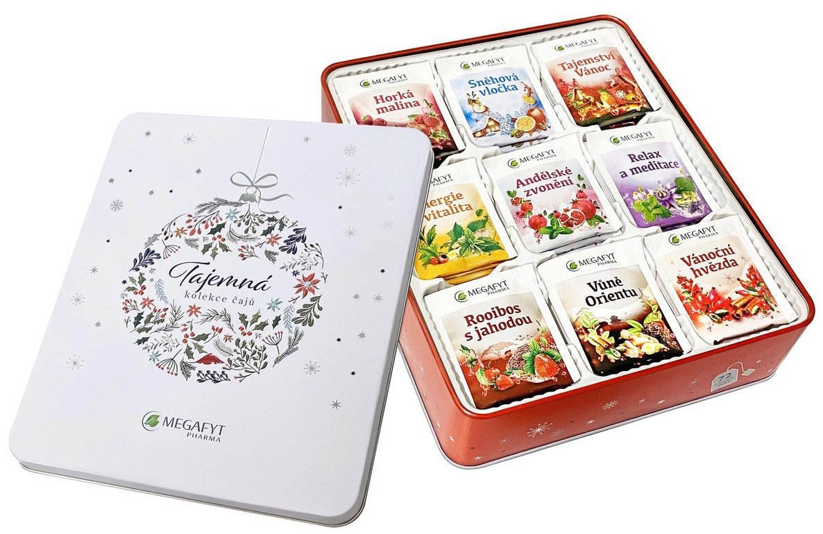 Megafyt Tajemná kolekce čajů 9 × 8 sáčků - plech