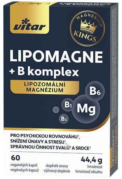 Vitar Kings Lipomagne + B komplex, 60 kapslí
