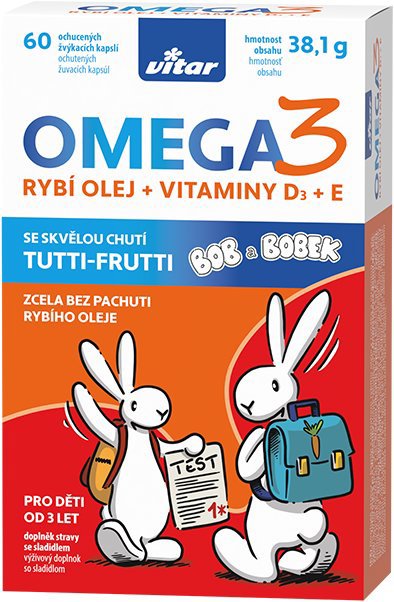 Vitar Kids Omega 3, 60 kapslí