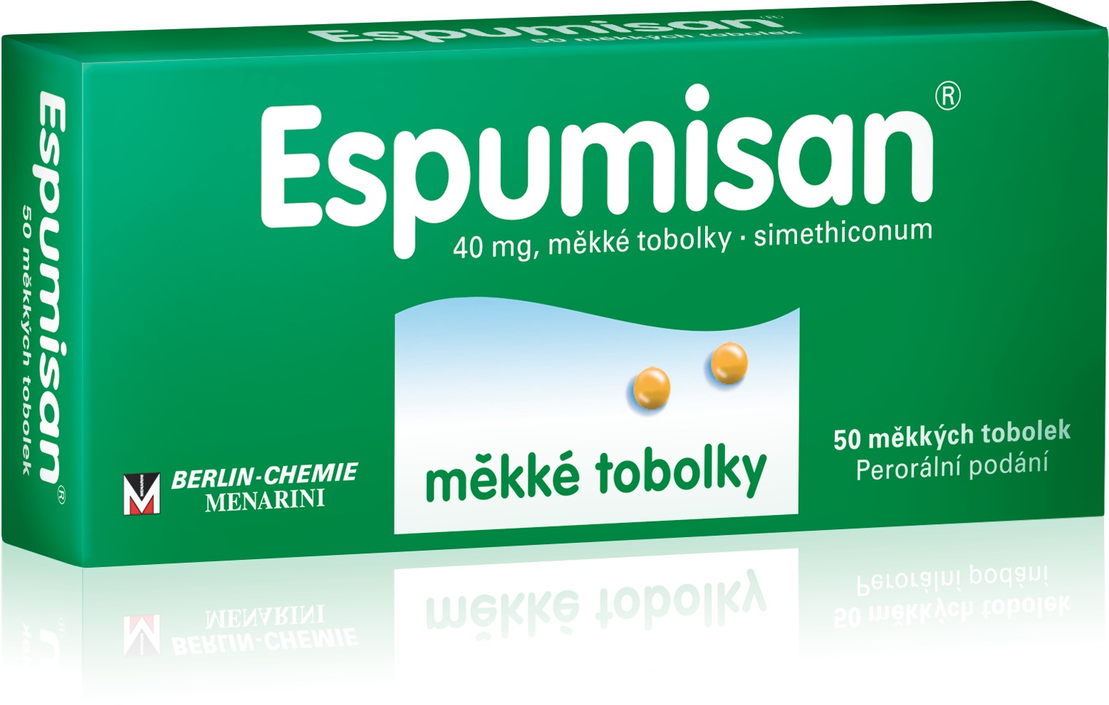 Espumisan 40 mg 50 měkkých tobolek