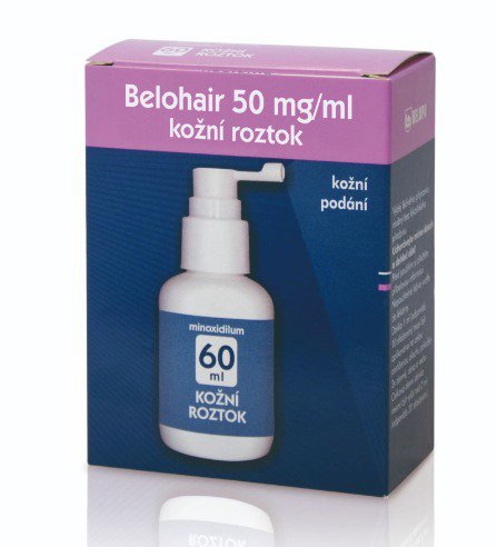 Belohair 50 mg/ml kožní roztok 60 ml