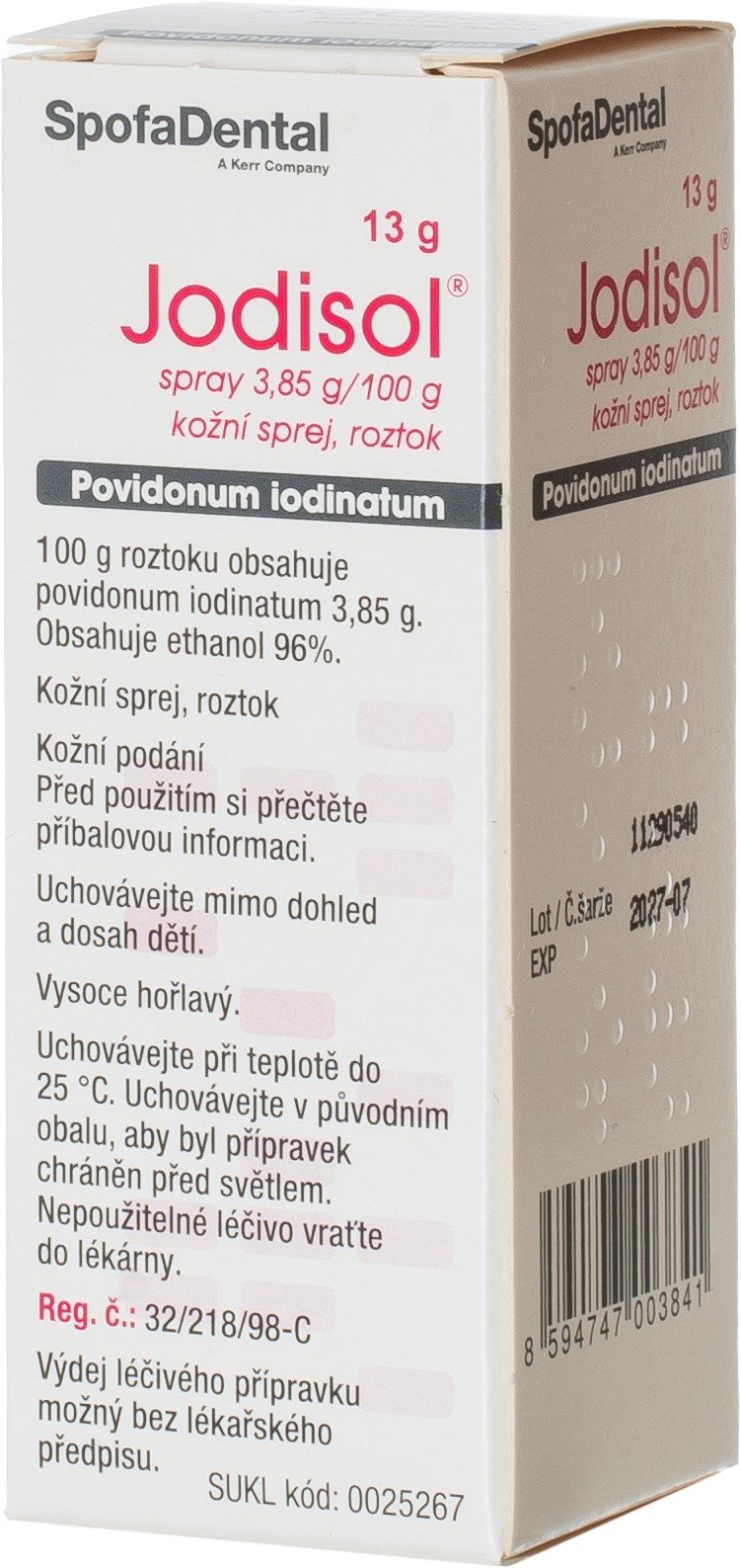 Jodisol sprej s mechanickým rozprašovačem 13 g