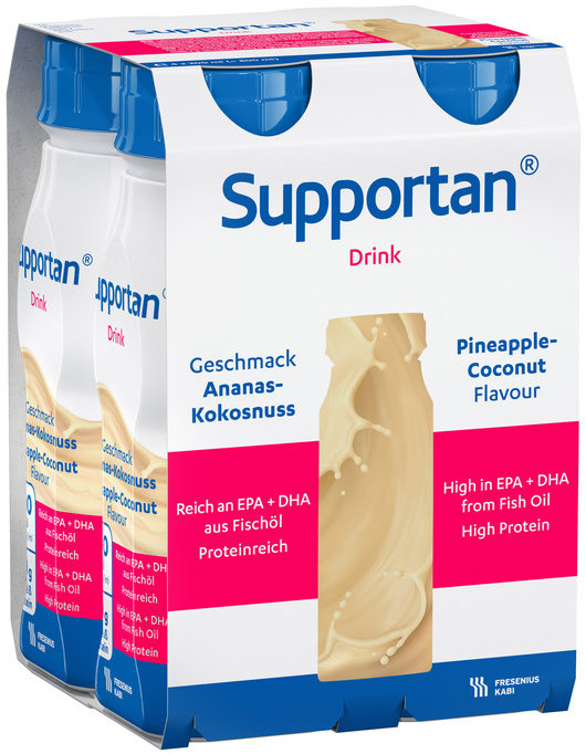 Supportan Drink ananas-kokos 4 × 200 ml