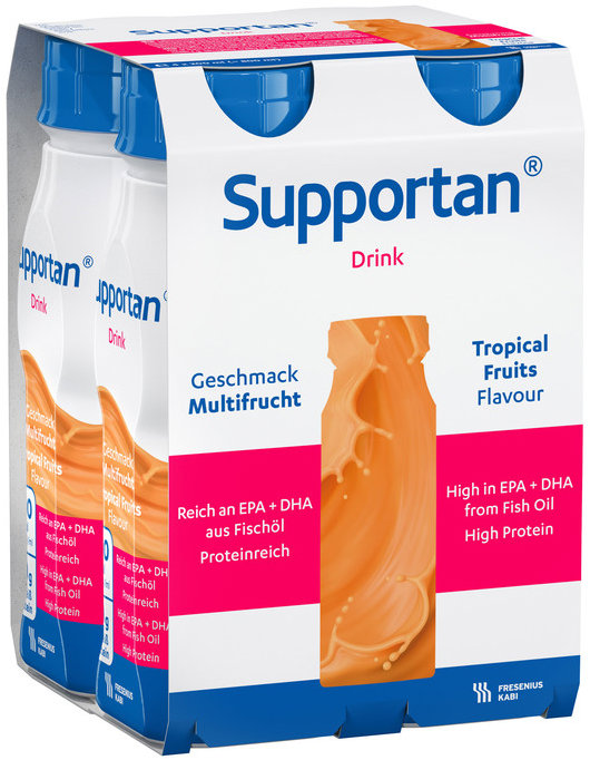 Supportan Drink tropické ovoce 4 × 200 ml