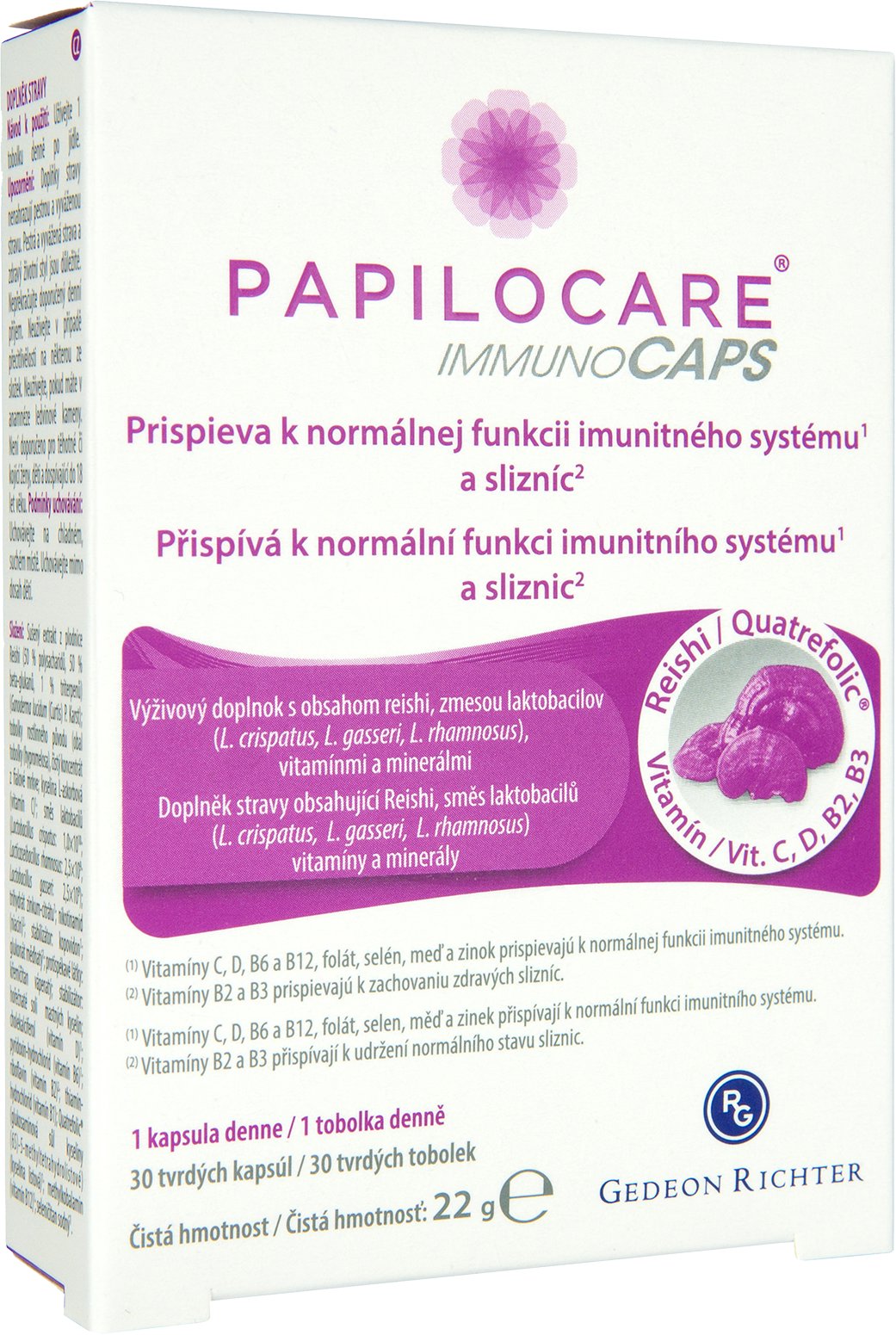 Papilocare Immunocaps 30 kapslí