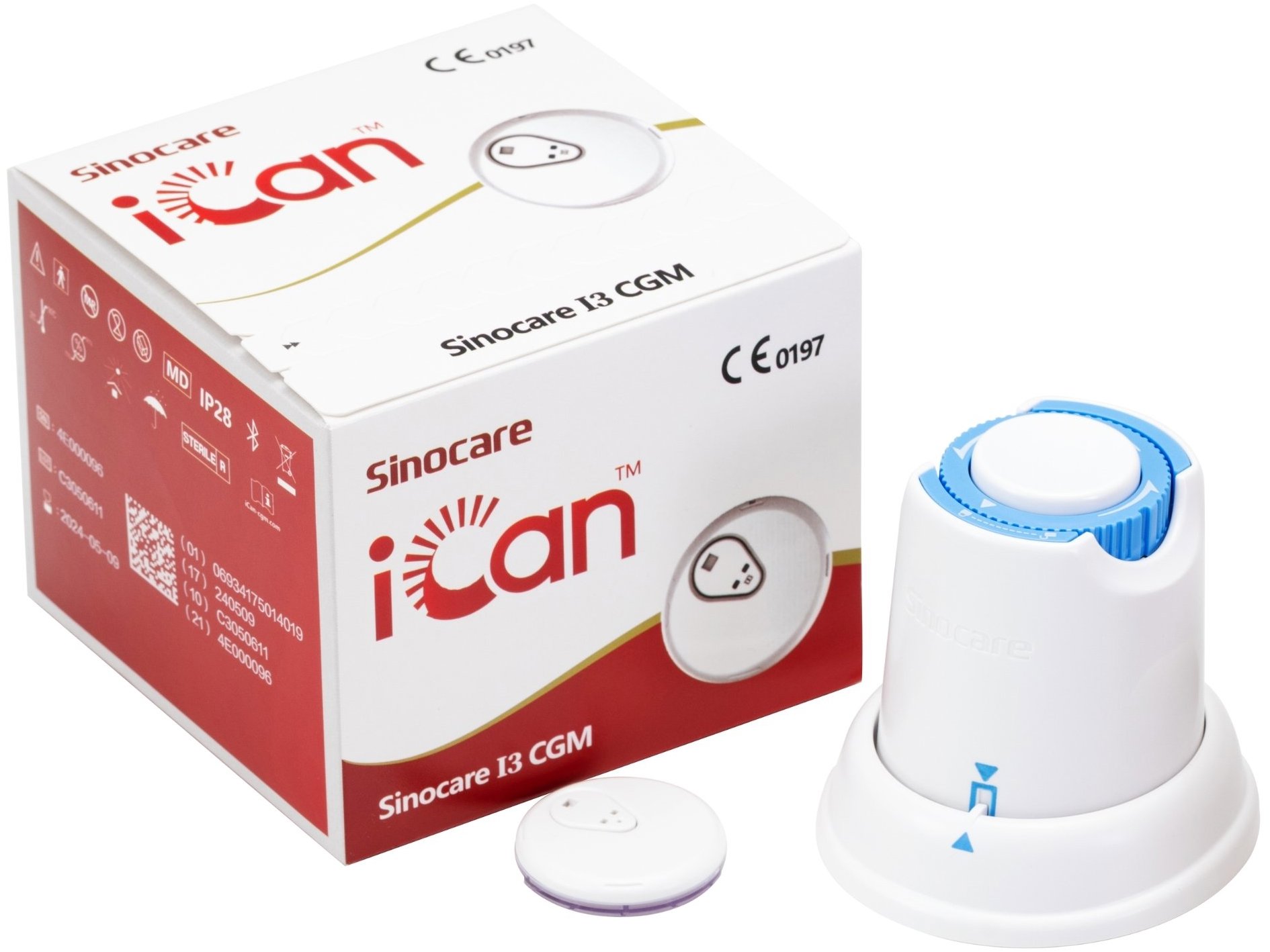 Sinocare iCan i3 CGM systém pro monitoraci glukózy v reálném čase