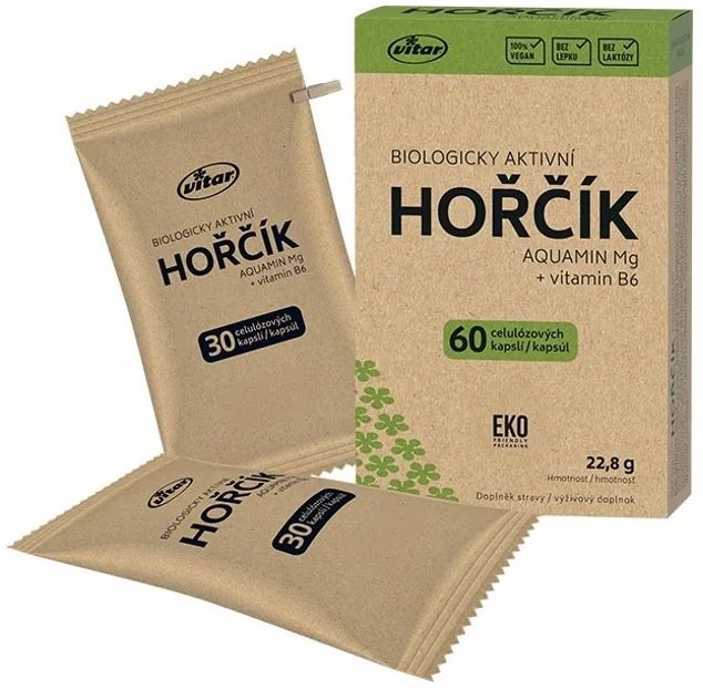 Vitar EKO Hořčík Aquamin MG 60 kapslí