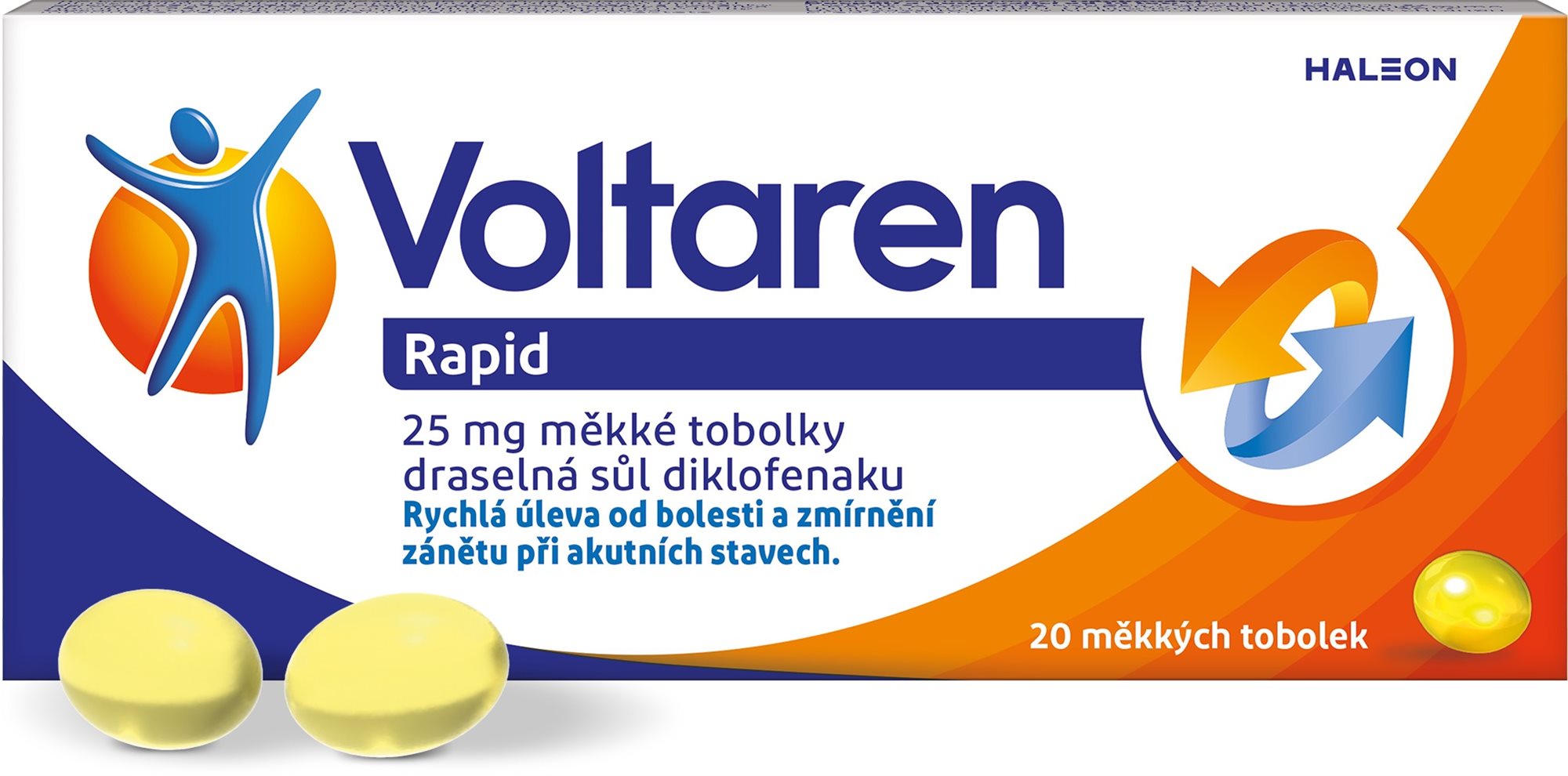 Voltaren Rapid 25 mg měkké tobolky 20 ks