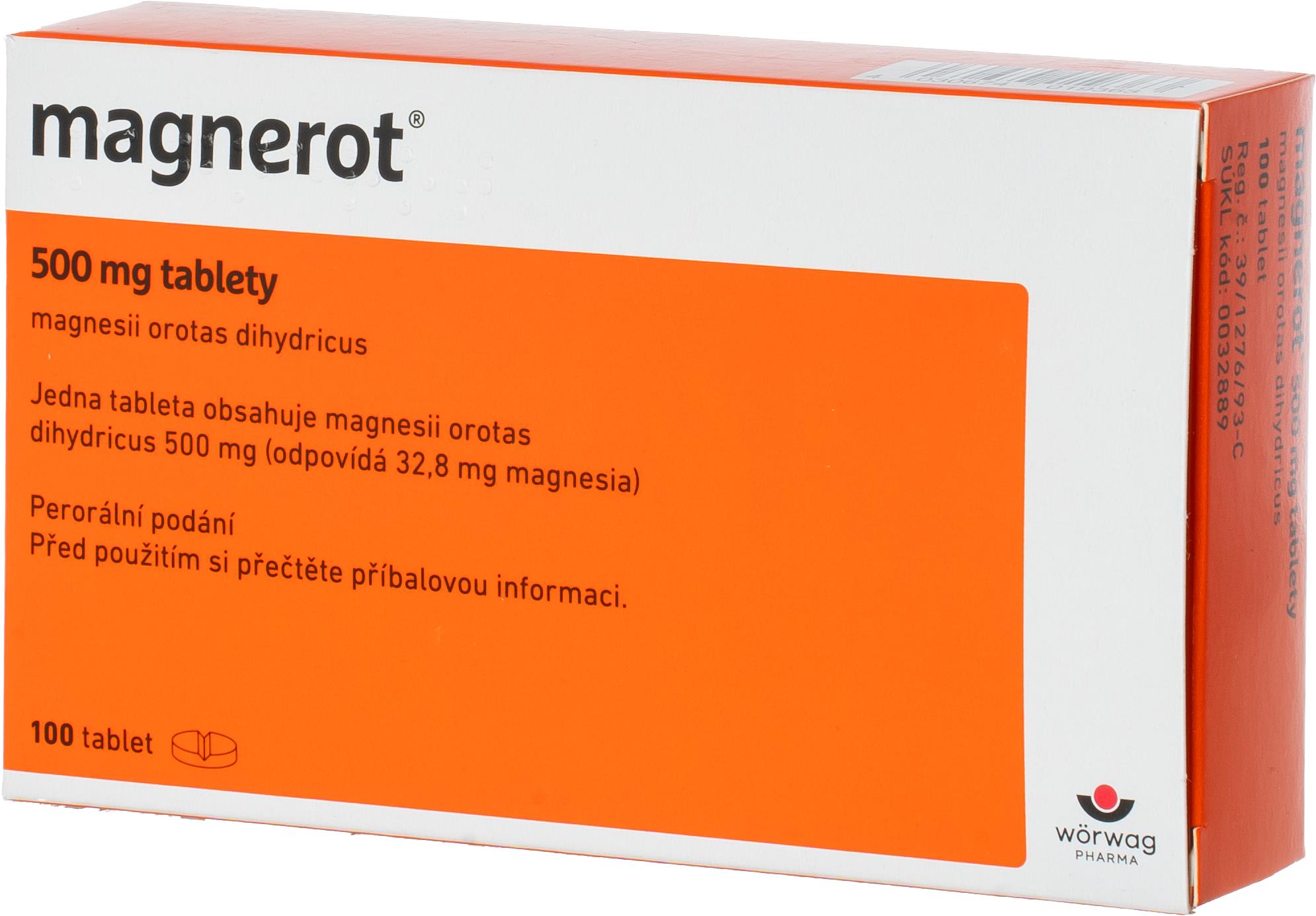 Magnerot 500 mg 100 tablet