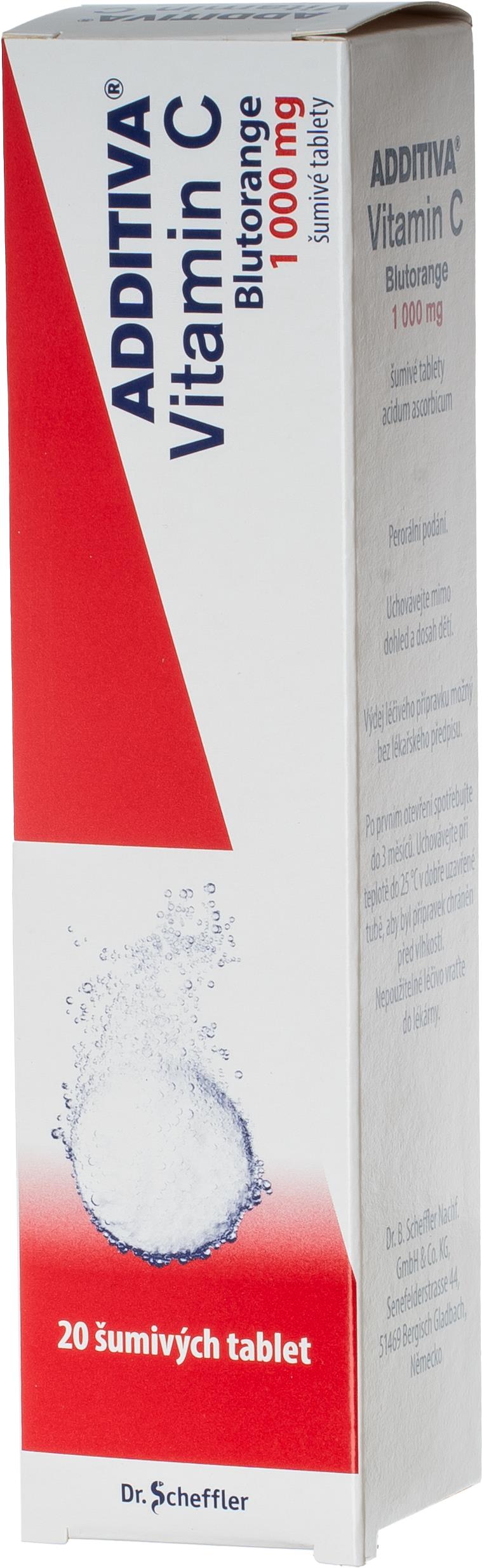 Additiva Vitamin C Blutorange 20 šumivých tablet