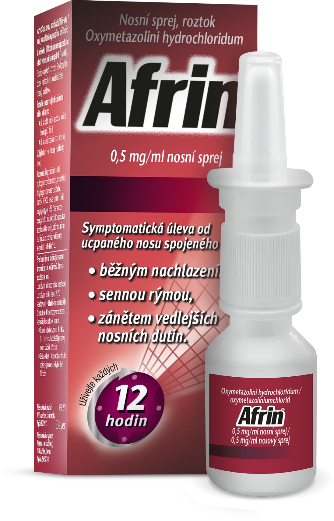 Afrin 0,5 mg/ml nosní sprej 15 ml