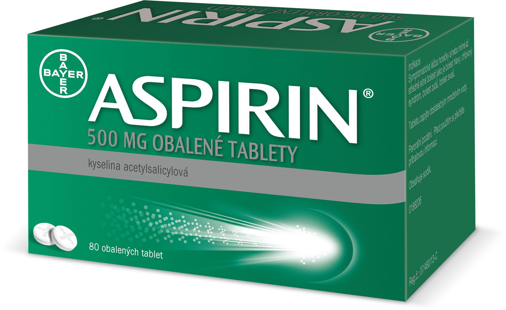 Aspirin 500 mg 80 tablet