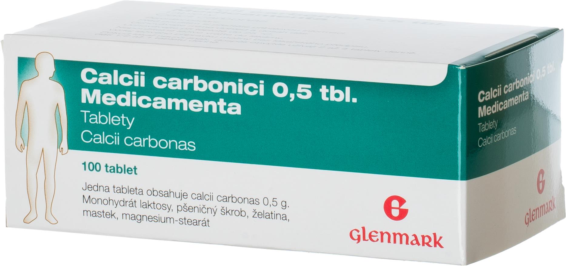 Medicamenta Calcii Carbonici 0,5 100 tablet