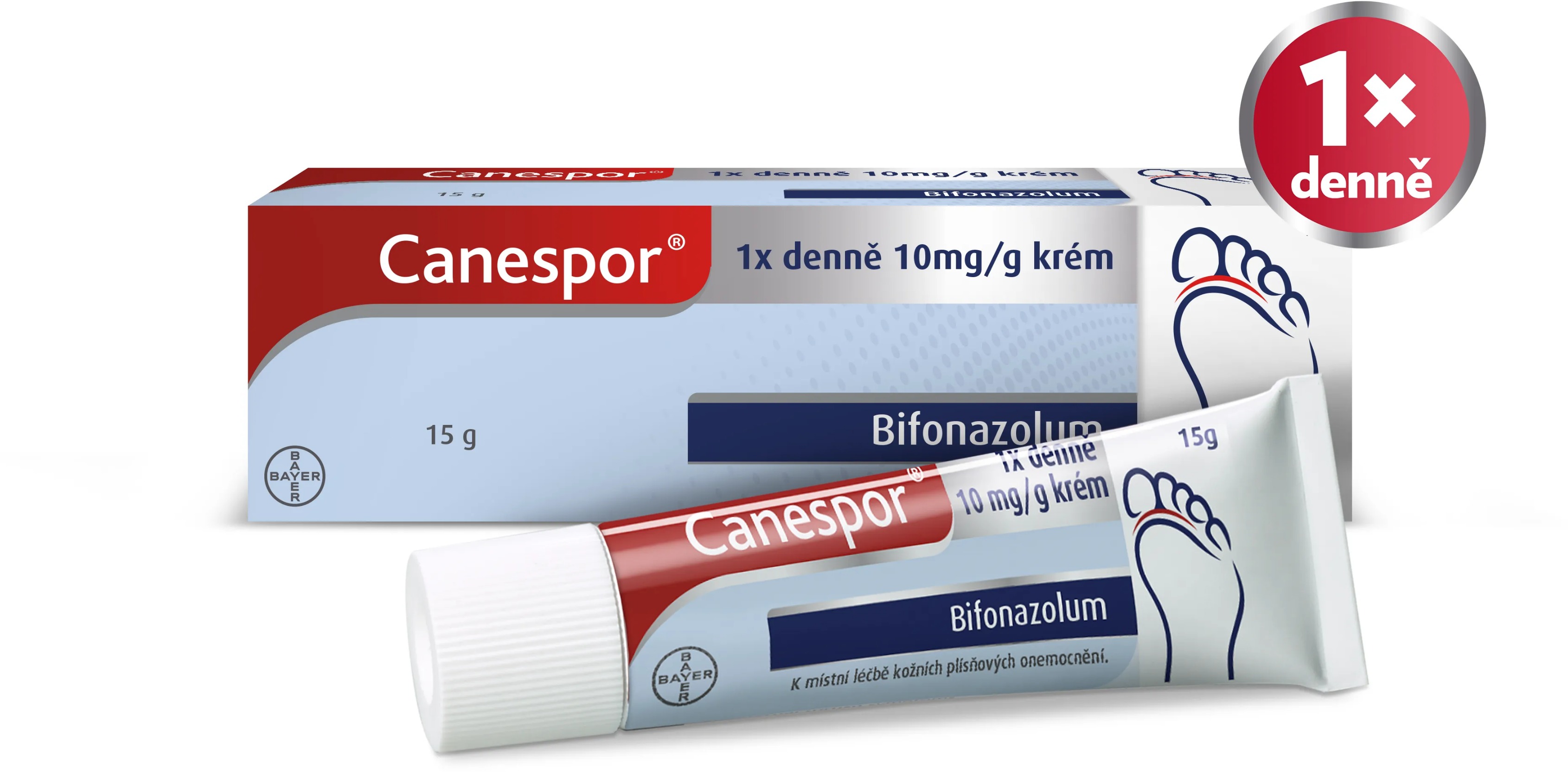 Canespor 1× denně krém 15 g